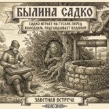 Садко играет у колодца