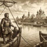 Садко плывет на корабле